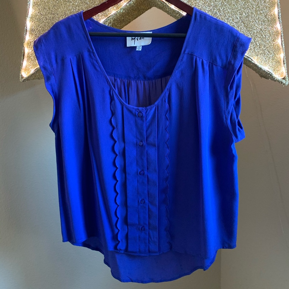 Hy+dot silk blouse